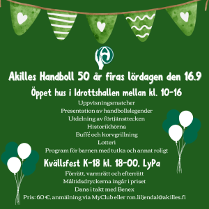 Akilles Handboll 50 r Handboll K sipallo Akilles Handboll 50 r Handboll K sipallo